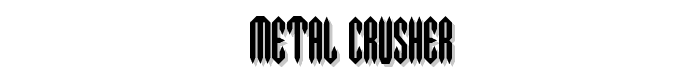 Metal Crusher font